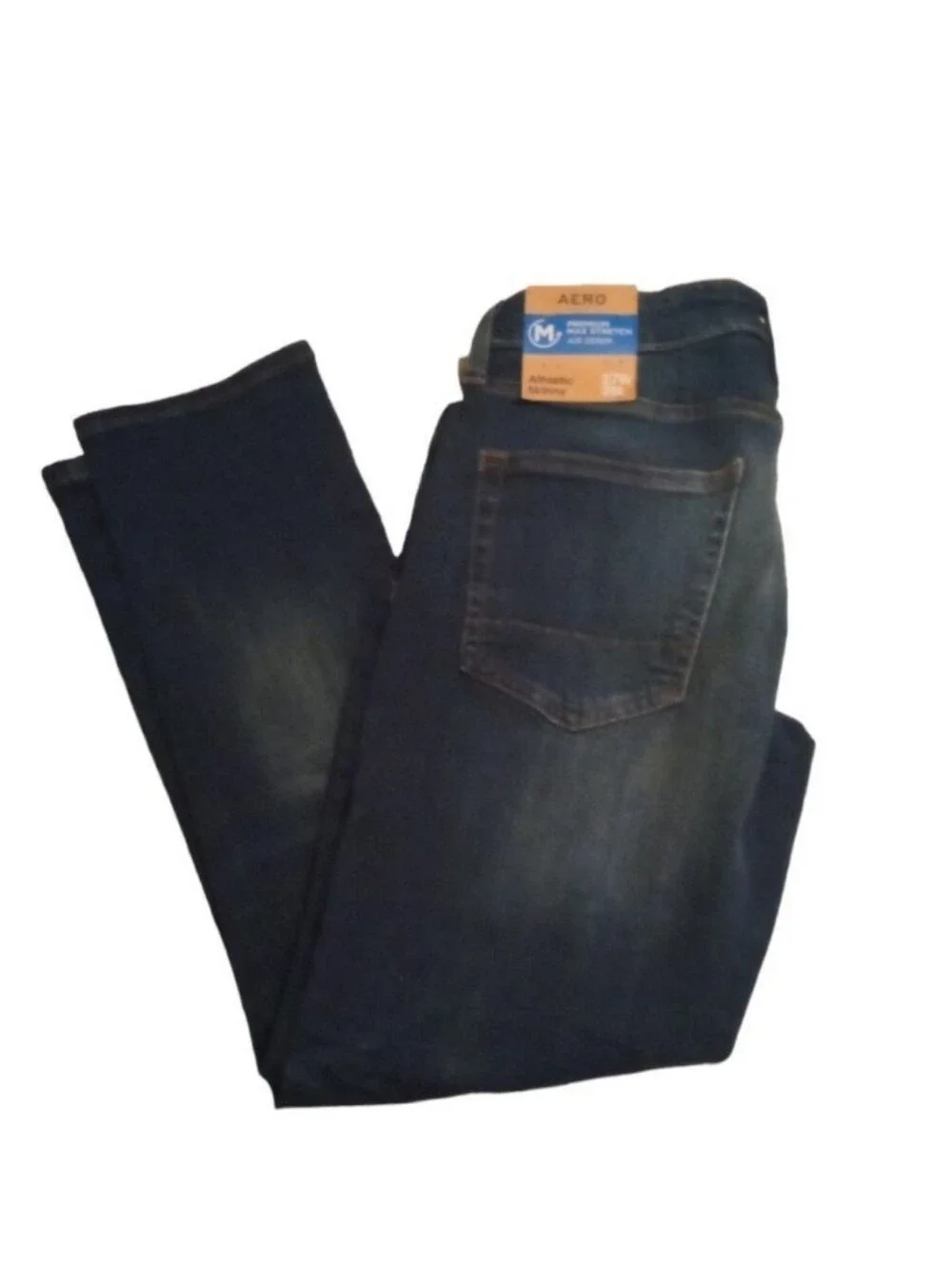 New Aeropostale Premium Max Stretch Athletic Skinny Denim Blue Jeans W27 L28